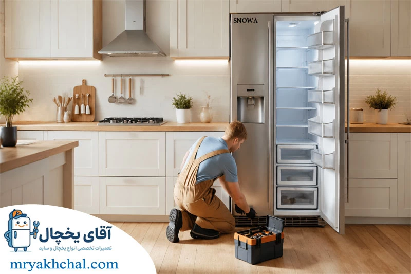 خدمات آقای یخچال برای تعمیرات یخچال اسنوا