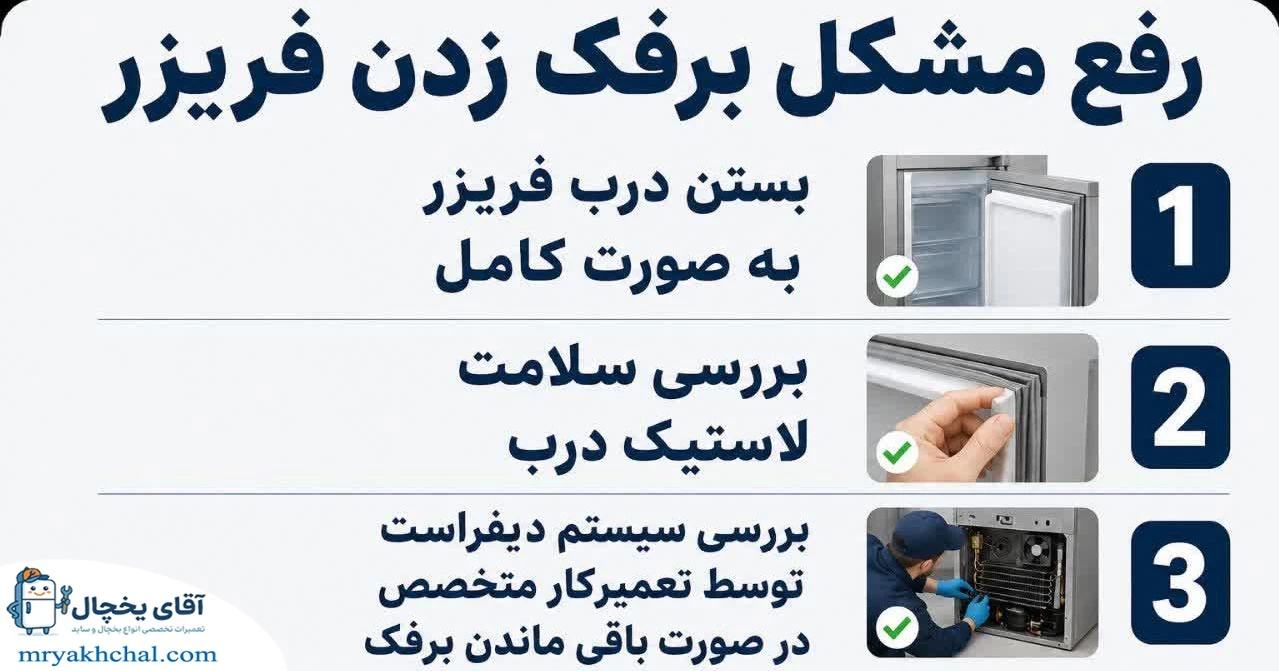 برفک زدن فریزر بوش