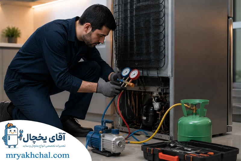 شارژ گاز یخچال FRIGIDAIRE