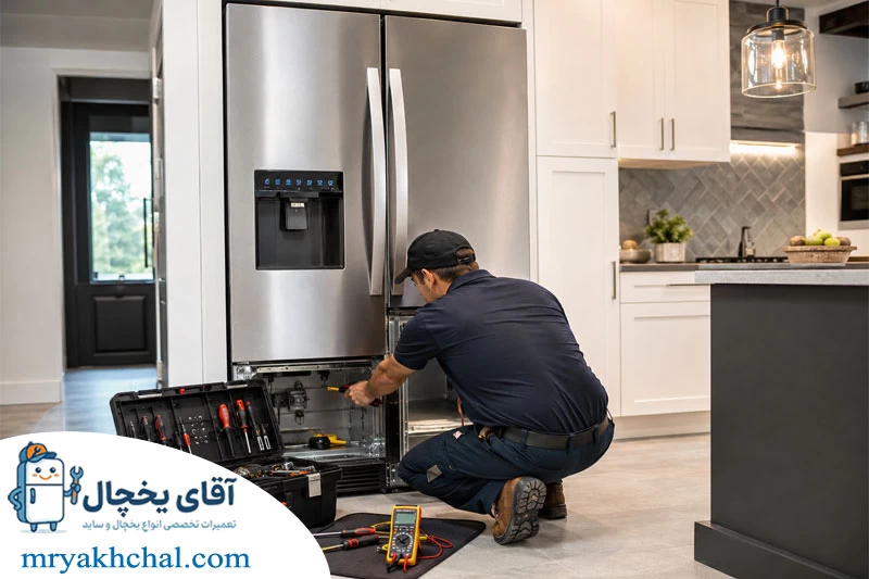 تعویض قطعات معیوب یخچال ویرپول