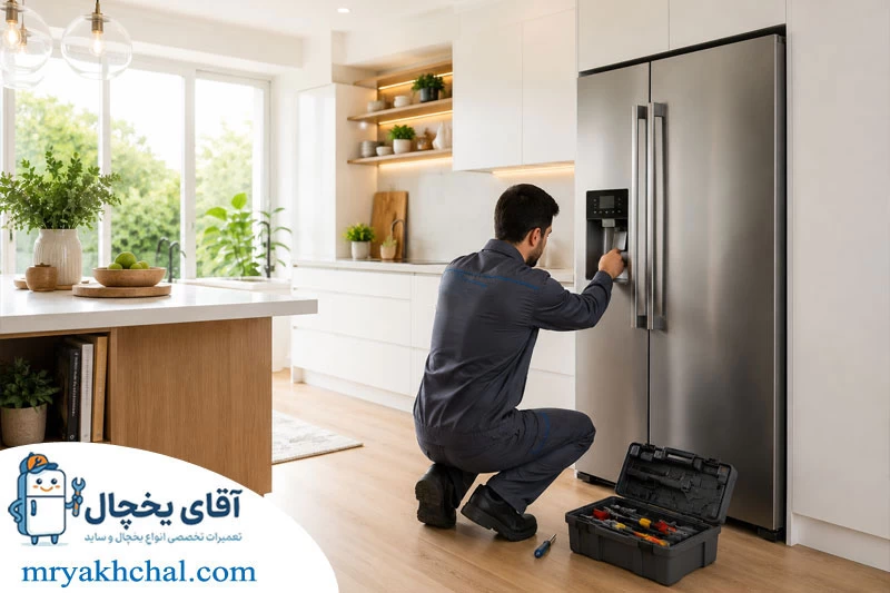 آب دادن آب سرد کن یخچال آرچلیک