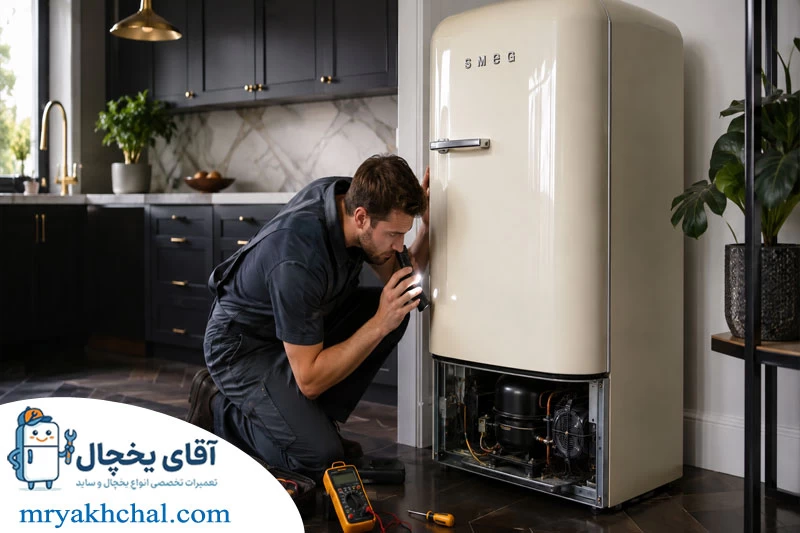 رفع آب دادن یخچال اسمگ