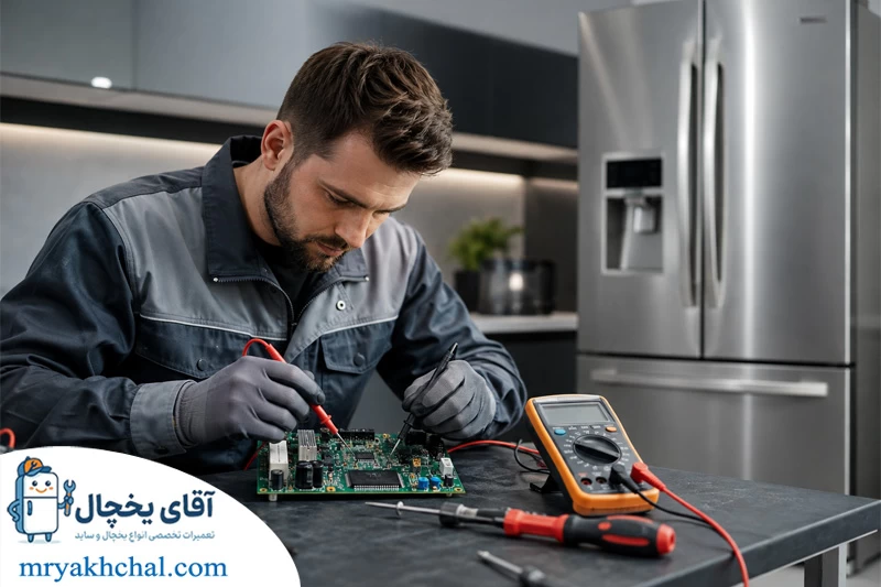 تعمیر برد الکترونیکی یخچال نیکسان