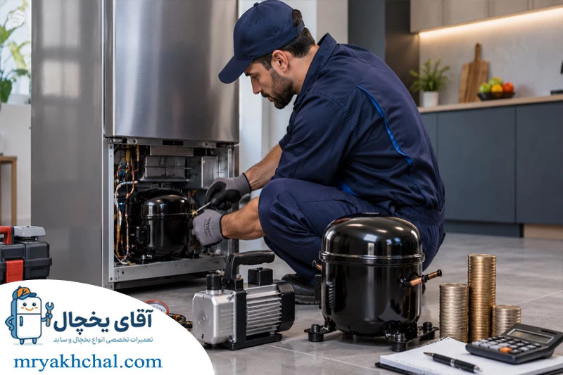 هزینه تعمیر کمپرسور یخچال