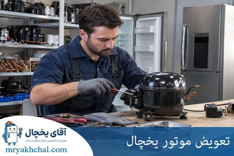 تعویض موتور یخچال
