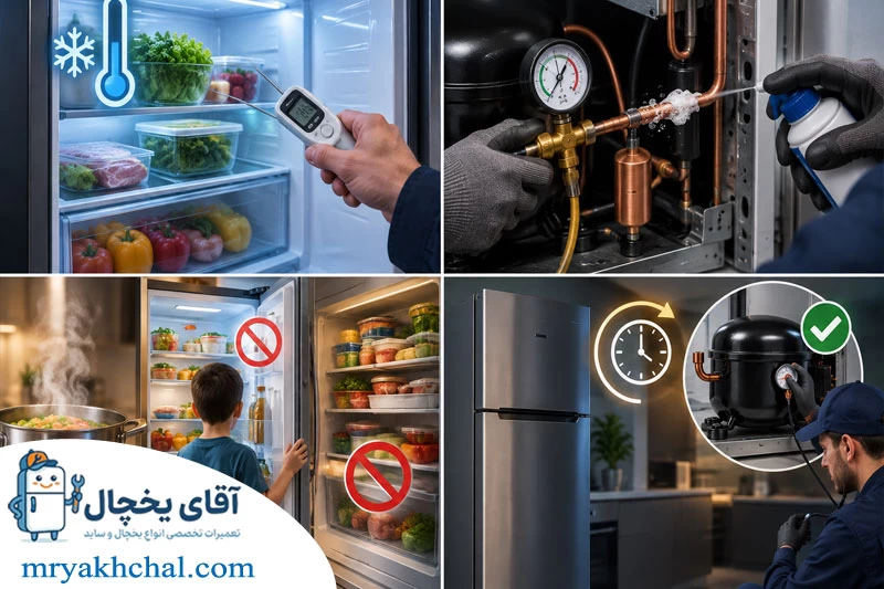 تعویض موتور یخچال