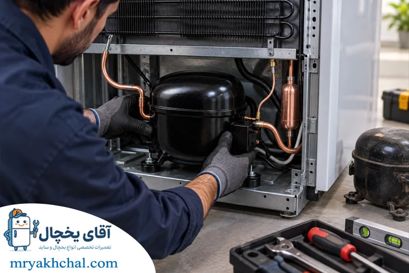 نصب موتور جدید یخچال