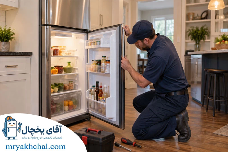 علائم نیاز به تعمیر درب یخچال