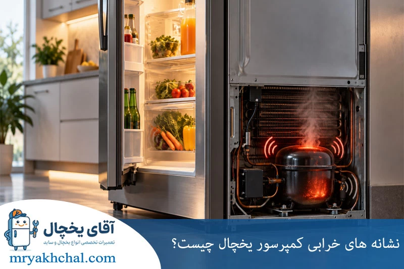 نشانه های خرابی کمپرسور یخچال