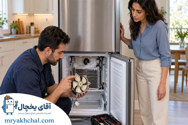 مهم ترین دلایل خراب شدن فن یخچال