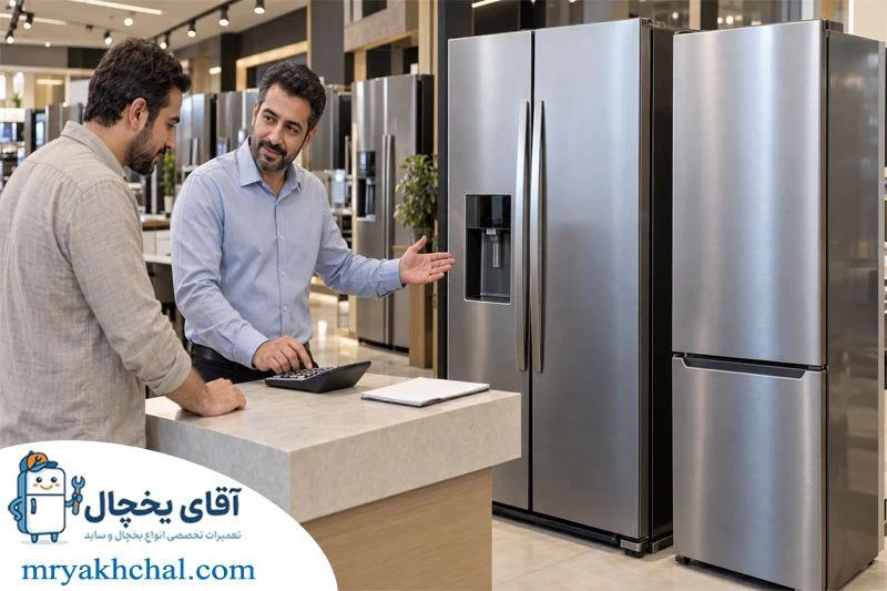 تفاوت قیمت یخچال ساید و فریزری