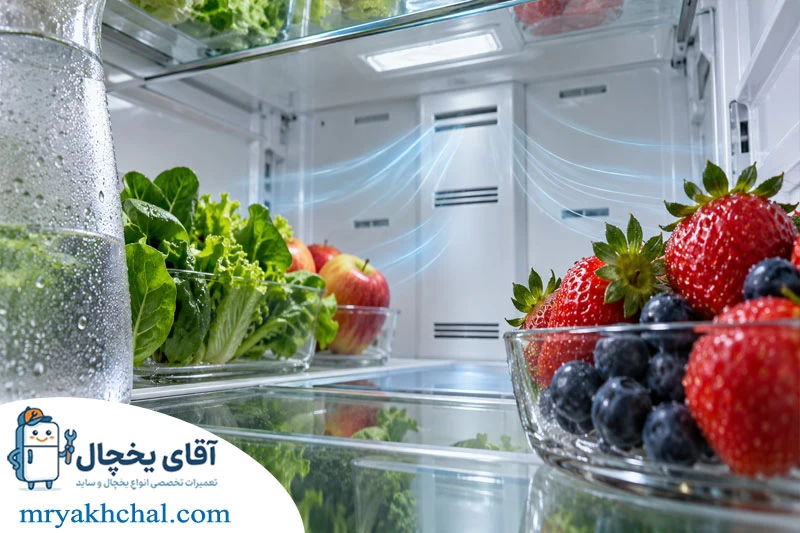 تفاوت عملکرد سرمایش یخچال ساید و فریزری