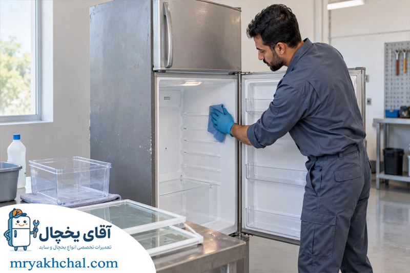 تمیز کردن بخش های داخلی و خارجی